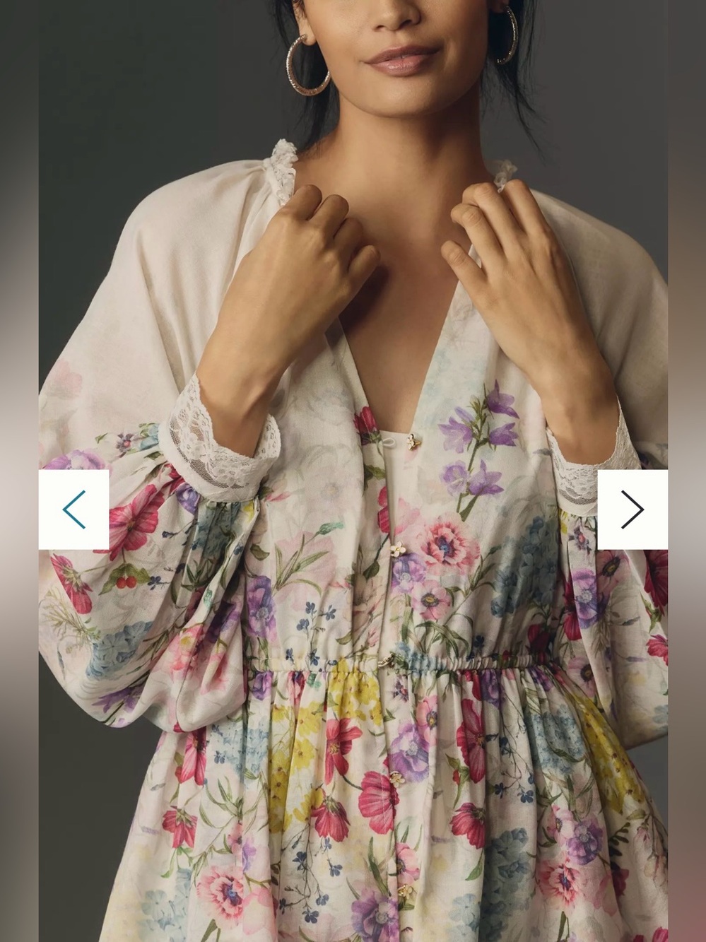 NWT Anthropologie Let Me Be V-Neck A-Line Mini Dress - Picture 3 of 10